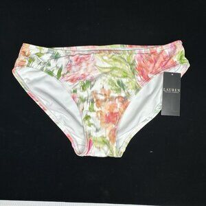 Lauren Ralph Lauren Womens Size 6 Pastel Floral Bikini Bottom Tropical Swimwear
